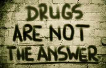Drugs Are Not The Answer Concept