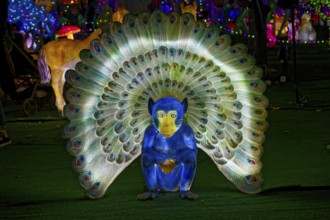 Illumi light show event, 25 million lights, the magical forest, Laval, Province of Quebec, Canada,