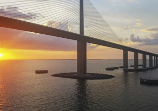 Sunshine Skyway Bridge in St Petersburg, Florida