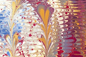 Abstract marbling floral pattern for fabric, tile design. background texture