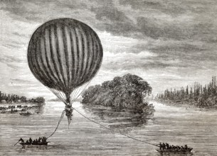 Ungesteuerter Ballonposttransport während der Belagerung von Paris 1870-1871