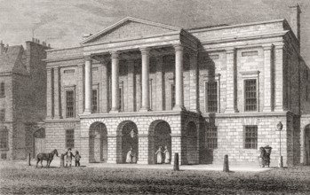 Assembly Rooms, George Street, Scotland, 19th century, Views in Edinburgh by J. & H. S. Storer,