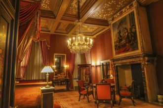Amsterdam, Netherlands. September 2022. The interior of the various royal chambers in the Royal