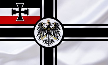 The flag of the German Empire 1909-1913, Studio