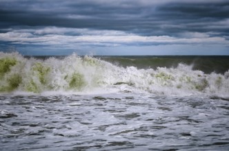 Large wave during a storm on the Black Sea Varna, Bulgaria, Europe