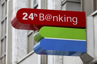 Sign of an ATM cash machine Austria