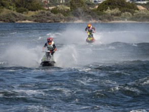 Olbia, Italy - September 16 - 20192 Aquabike world Championship gran prix of Italy