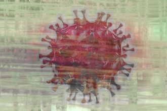 Virus, illustration science and research
