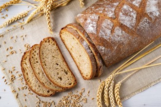 Delicious mixed rye bread, also known as grey bread