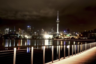 Auckland New Zealand City View Night Photography
