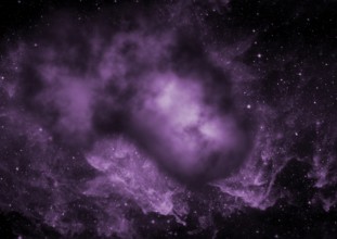 Far being shone nebula and star field against space. Elements of this image furnished by NASA
