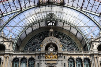 Central Station Centraal Station, Antwerp, Anvers, Flanders, Belgium, Benelux, Europe