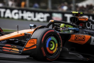 Lando Norris of Great Britain drives the McLaren Formula 1 Team MCL39 during qualifying at Albert