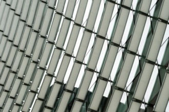 Abstract detail of the facade of a contemporary building
