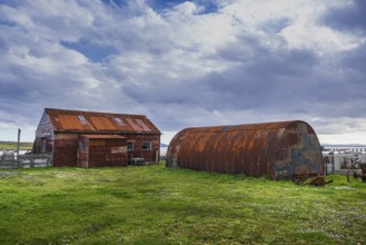 Settlement building, Pebble Island, Falkland Islands, Great Britain, South America