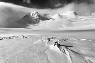 Winter landscape, Stuor Reaiddavaggi, Norrbotten, Lapland, Sweden, March 2017, Europe
