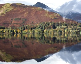 Derwentwater on a calm autumn morning