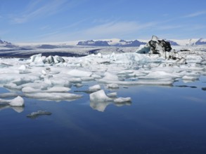 The glacial lake Jökulsárlón in Iceland