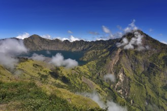 Rinjani volcano in Lombok Island, Indonesia, Asia