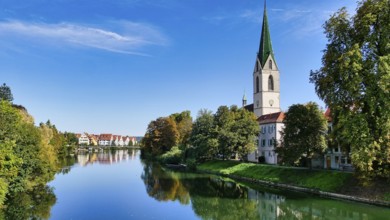View of the church in Rottenburg am Neckar