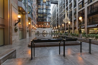Architecture, festive decoration in the World Trade Centre, Montreal, Province of Quebec, Canada,
