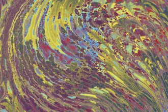 Abstract creative marble pattern texture. Traditional art of Ebru marbling
