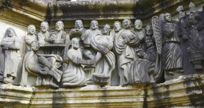 Calvary in the enclosed parish of Guimiliau (Enclos paroissial), Brittany