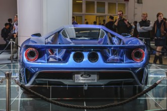 FRANKFURT - SEPT 2015: Ford GT supercar concept presented at IAA International Motor Show on