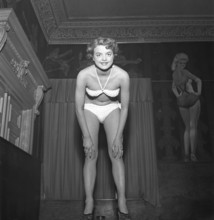Woman of the 1950s. One of the contestants in the beauty contest is women's hair dresser Lillemor