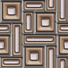 Brown leather and glass 3d seamless tile pattern background