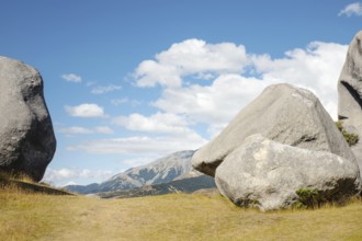 An image of a landscape scenery at Castle Hill New Zealand