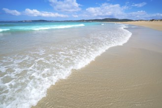 Espineiro Lanzada beach in Pontevedra of Galicia in Sanxenxo also Sanjenjo at Spain