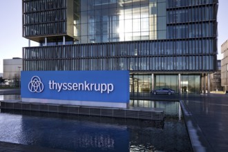 The main building Q1 of the corporate headquarters of ThyssenKrupp, Essen, Ruhr area, North