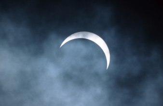 Solar eclipse seen from Lower Saxony, Germany, Europe