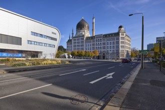 Yenidze tobacco factory, BallsportARENA Dresden, oriental buildings, modern architecture, historic