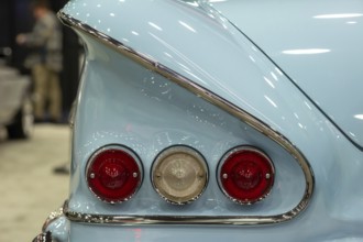 Detroit, Michigan USA - 15 January 2025 - A 1958 vintage Chevrolet Impala the 2025 Detroit Auto