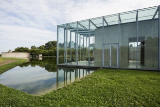 Art Museum and Langen Foundation, architect Tadao Ando, near Neuss, North Rhine-Westphalia,