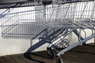 Shopping trolley, symbolic image for shopping, Germany, Europe