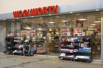 Entrance to the Woolworth department stores', Erlangen, Middle Franconia, Bavaria, Germany, Europe