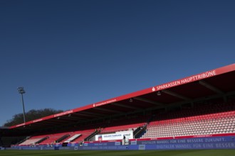 Sparkassen Haupttribüne, sky, blue, Voith-Arena, Heidenheim, Baden-Württemberg, Germany, Europe