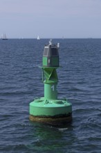 Buoy, Baltic Sea, Warnemünde, Rostock, Mecklenburg-Western Pomerania, Germany, Europe