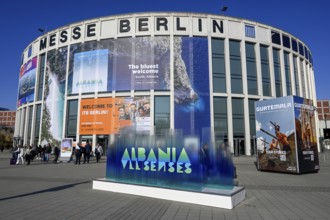 South entrance of the exhibition centre during the International Tourism Exchange (ITB), Berlin,
