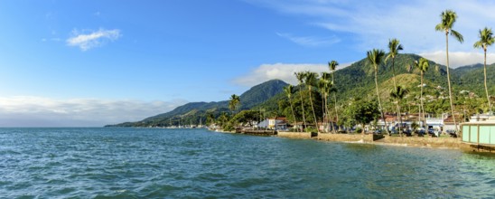 Waterfront of the city of Ilhabela on the north coast of Sao Paulo, Ilhabela, Sao Paulo, Brazil,