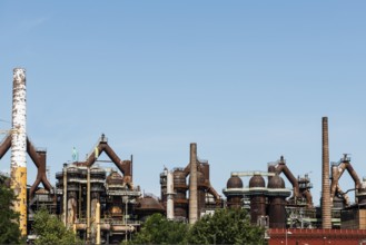 Former steelworks, Völklingen Ironworks, UNESCO World Heritage Site, Völklingen, Saarland, Germany,