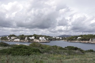 Majorca, Cala d'Or, landscape, rocky coast, view from the fortress Es Forti to Cala Llonga
