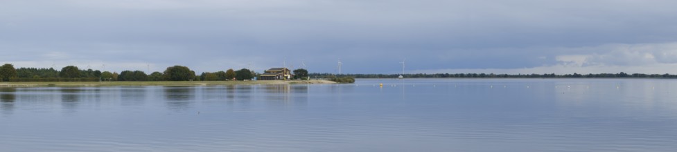 Landscape at the reservoir, Geeste, Emsland, Lower Saxony, Germany, Europe