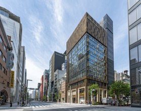 Main street of the Ginza shopping district, Tokyo, Japan, Asia