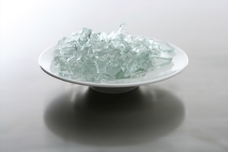 To eat today menu, we have our special broken glass in a dish