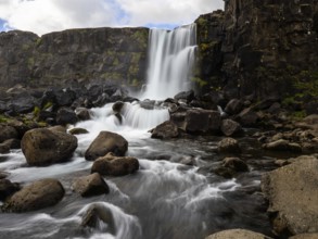Oxararfoss, Thingvellir National Park, Iceland, Europe