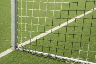 Corner of a football goal